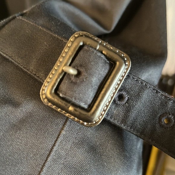 NWOTHart Schaffner Marx Rich Navy Blue Trench Coat - Picture 8 of 16